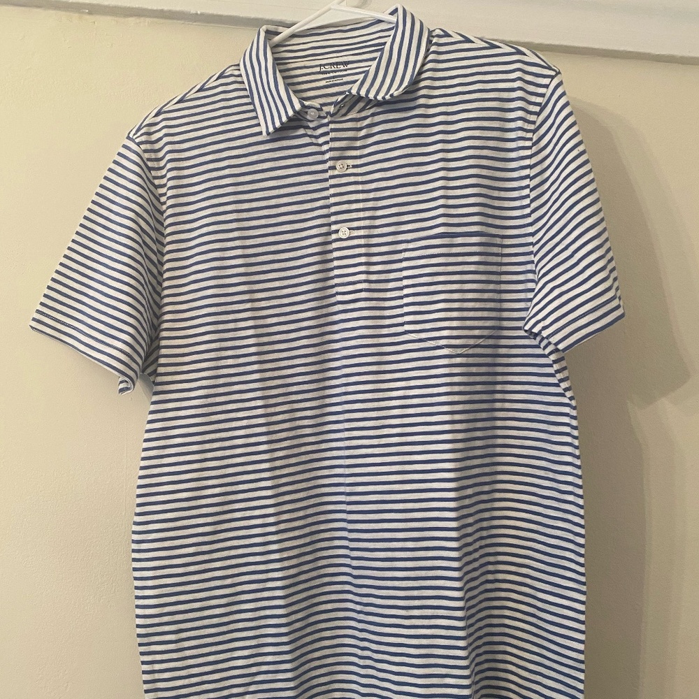 J. Crew striped polo shirt